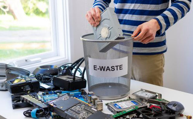 Electronic devices being disposed of as e-waste